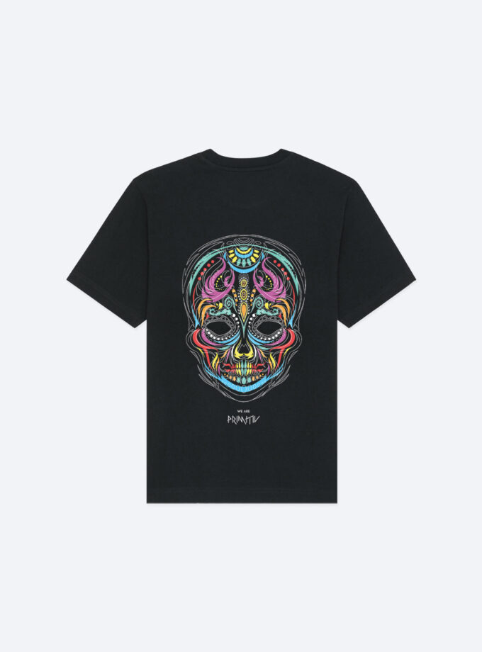 T-shirt "Skull Head" couleur - 100% Organic open end cotton - WE ARE PRIMITIV